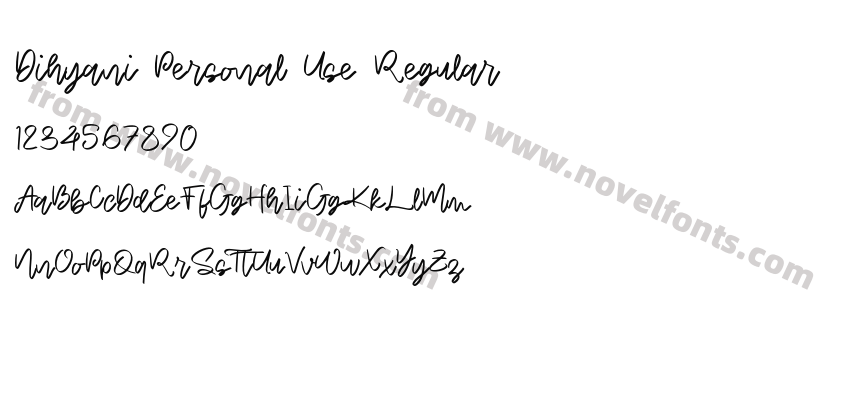 Dihyani Personal Use RegularPreview