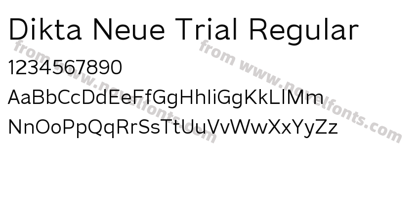 Dikta Neue Trial RegularPreview