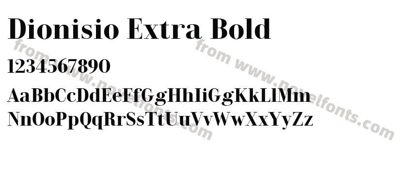 Dionisio Extra BoldPreview