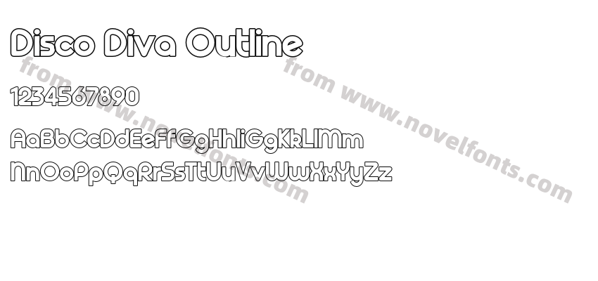 Disco Diva OutlinePreview
