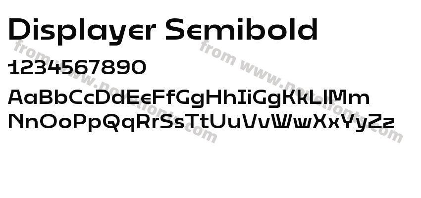 Displayer SemiboldPreview