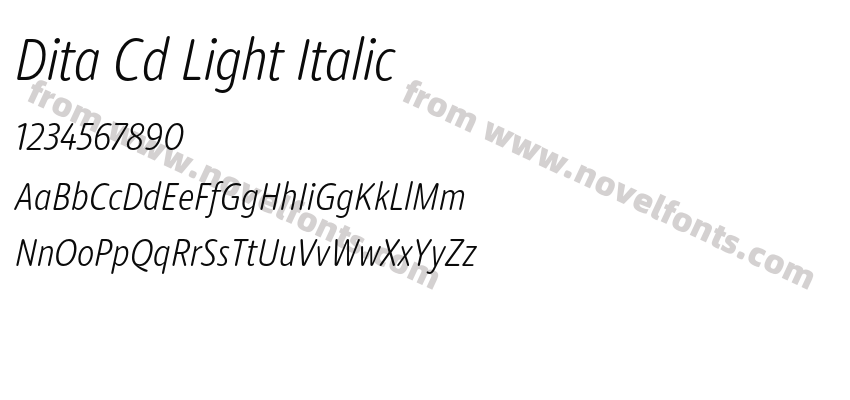 Dita Cd Light ItalicPreview