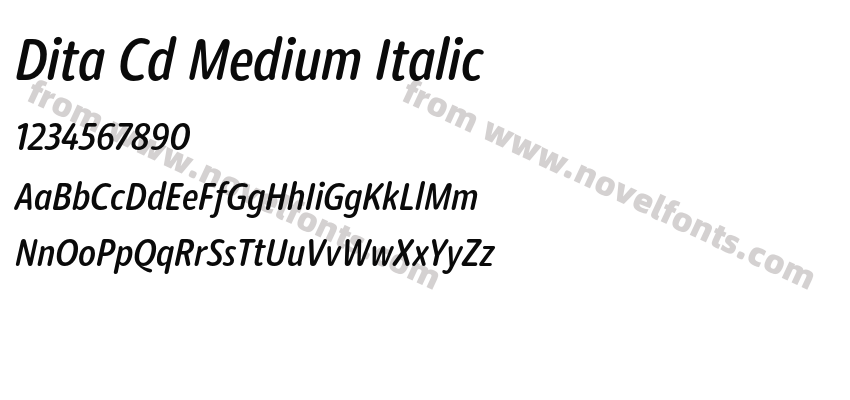 Dita Cd Medium ItalicPreview