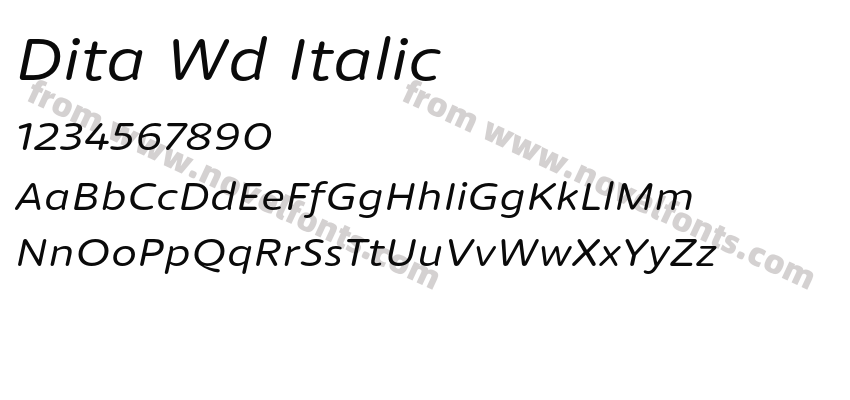 Dita Wd ItalicPreview