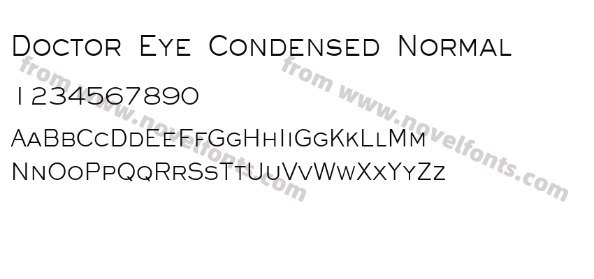 Doctor Eye Condensed NormalPreview