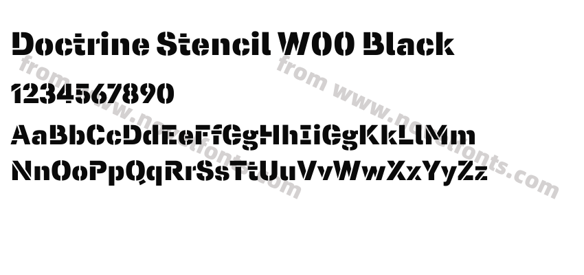 Doctrine Stencil W00 BlackPreview