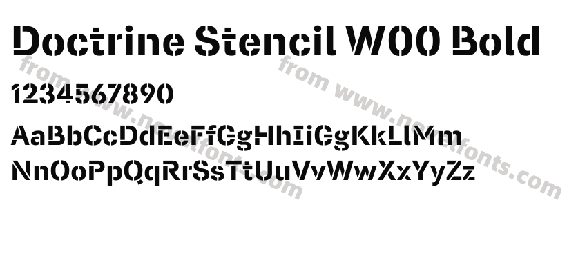 Doctrine Stencil W00 BoldPreview