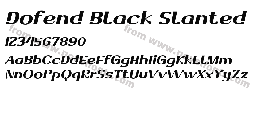 Dofend Black SlantedPreview