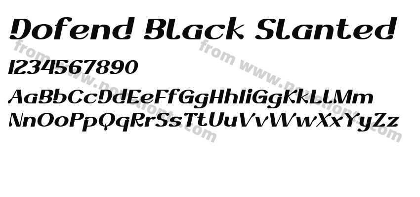Dofend Black SlantedPreview