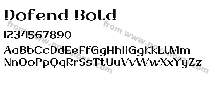 Dofend BoldPreview