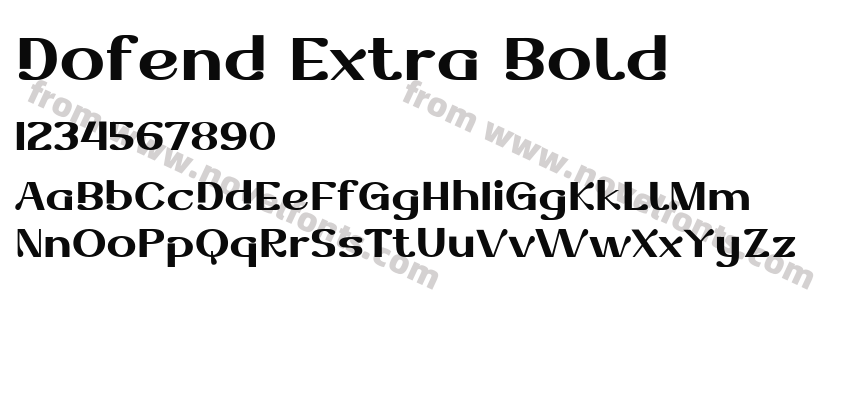 Dofend Extra BoldPreview