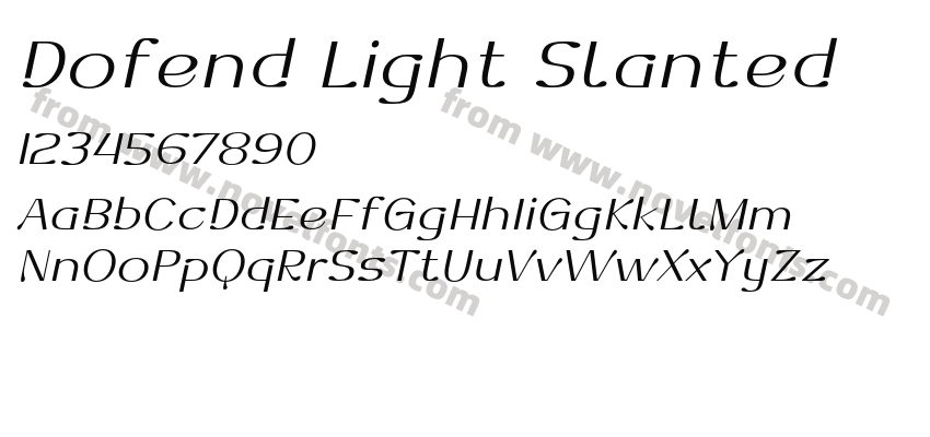 Dofend Light SlantedPreview