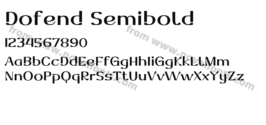 Dofend SemiboldPreview