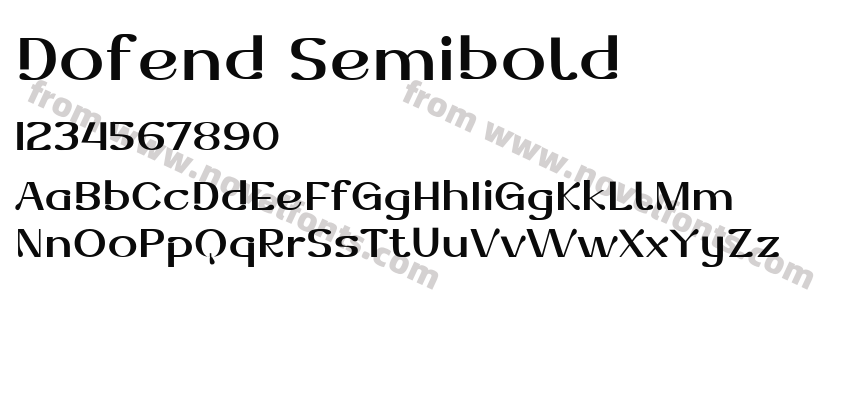 Dofend SemiboldPreview