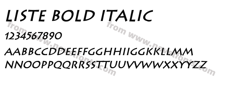 Liste Bold ItalicPreview