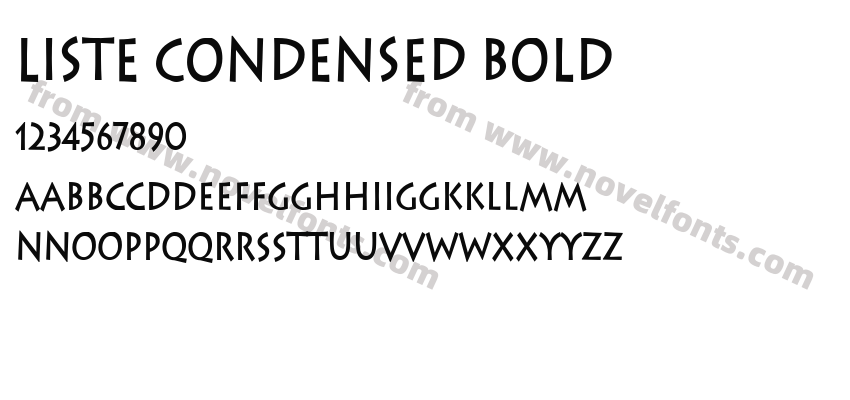 Liste Condensed BoldPreview