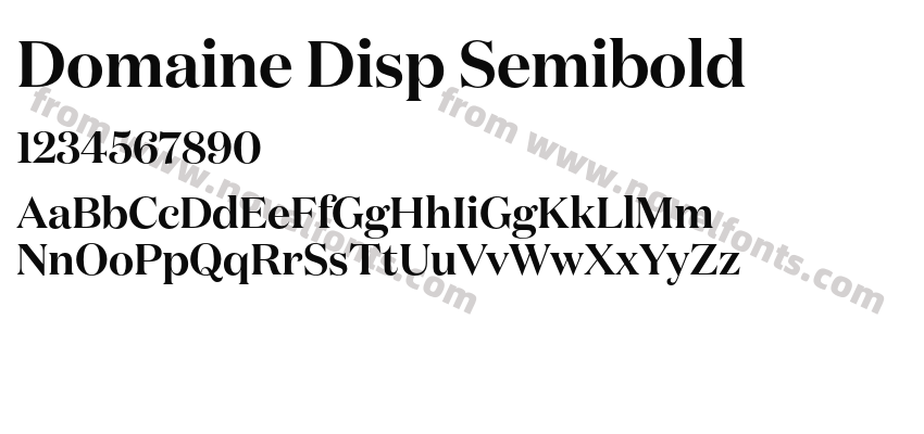 Domaine Disp SemiboldPreview