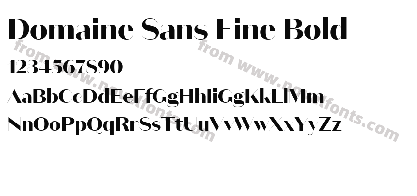 Domaine Sans Fine BoldPreview