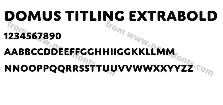 Domus Titling ExtraboldPreview
