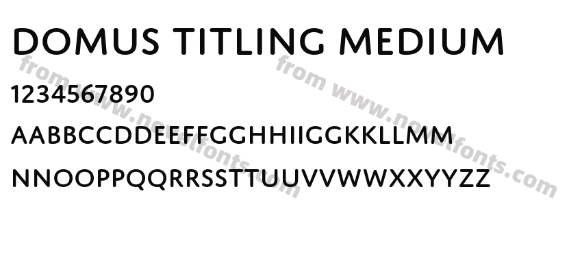 Domus Titling MediumPreview