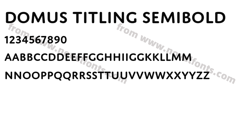 Domus Titling SemiboldPreview