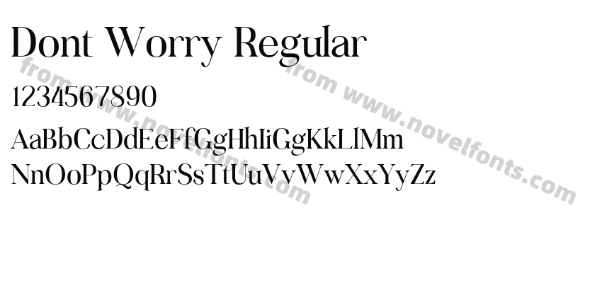 Dont Worry RegularPreview