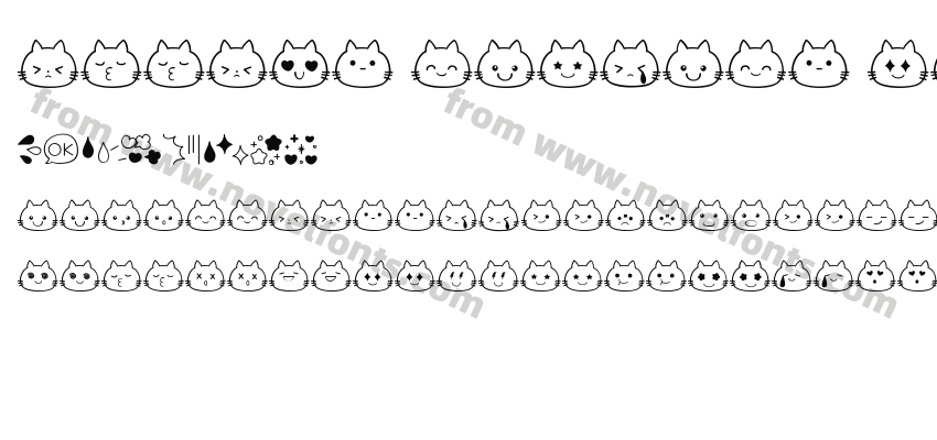 Doodle Catface RegularPreview