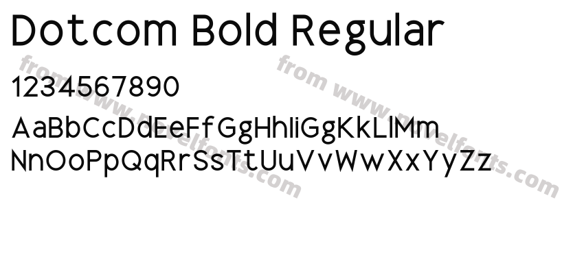 Dotcom Bold RegularPreview