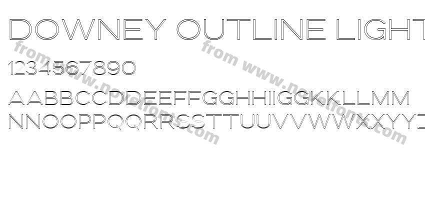 Downey Outline LightPreview