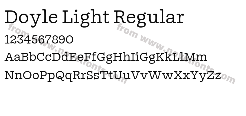 Doyle Light RegularPreview