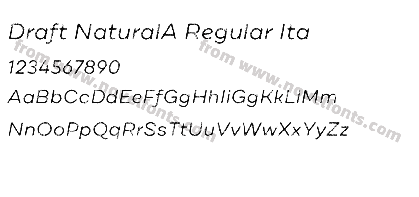 Draft NaturalA Regular ItaPreview