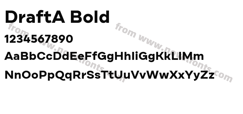 DraftA BoldPreview
