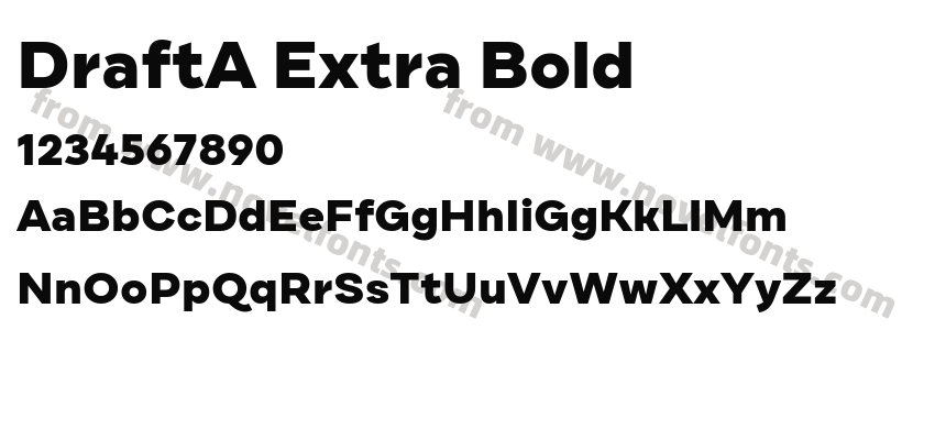 DraftA Extra BoldPreview