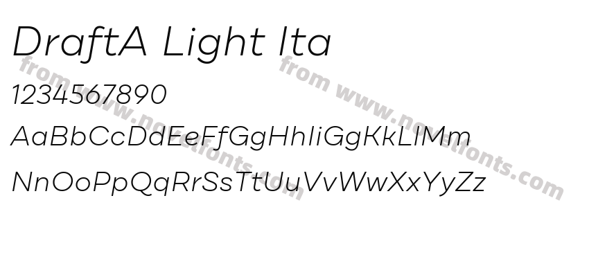 DraftA Light ItaPreview