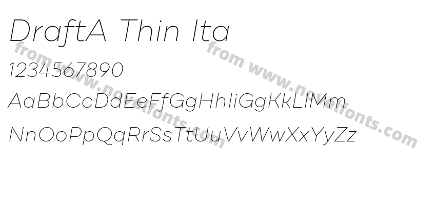 DraftA Thin ItaPreview