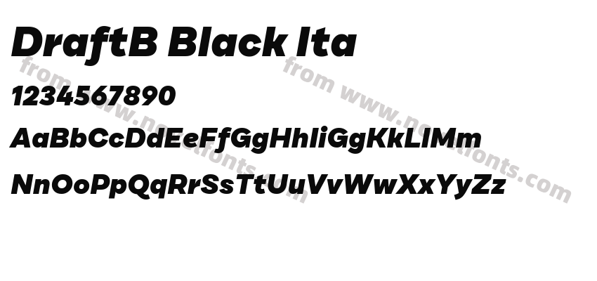 DraftB Black ItaPreview