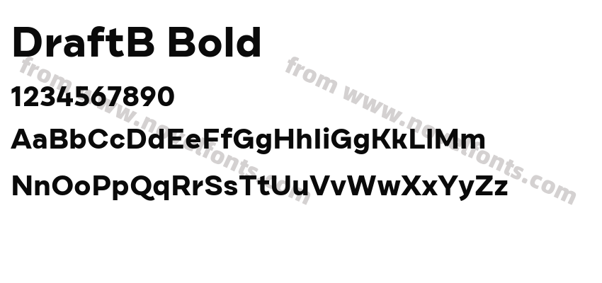 DraftB BoldPreview