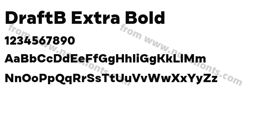 DraftB Extra BoldPreview