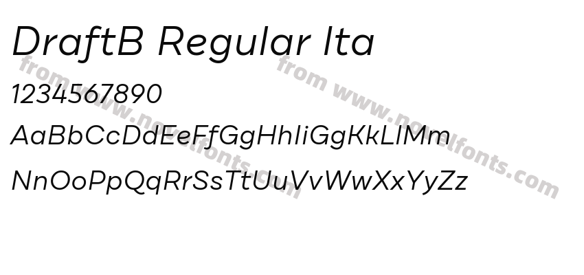 DraftB Regular ItaPreview