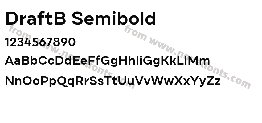 DraftB SemiboldPreview