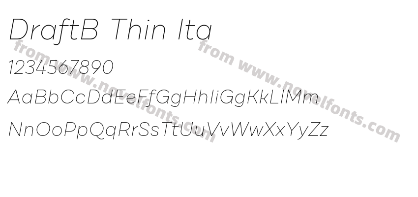 DraftB Thin ItaPreview