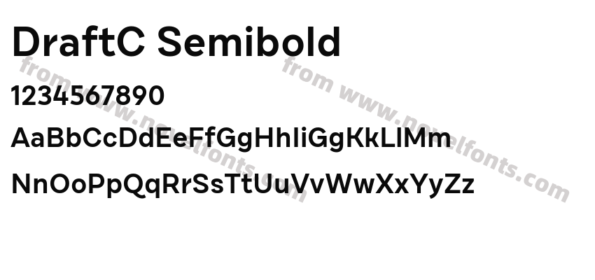 DraftC SemiboldPreview
