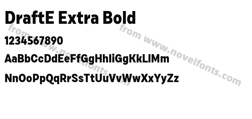 DraftE Extra BoldPreview