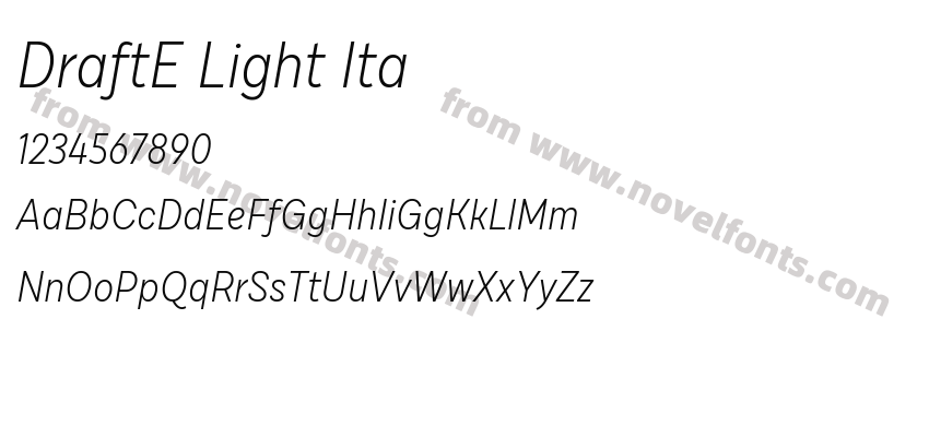 DraftE Light ItaPreview