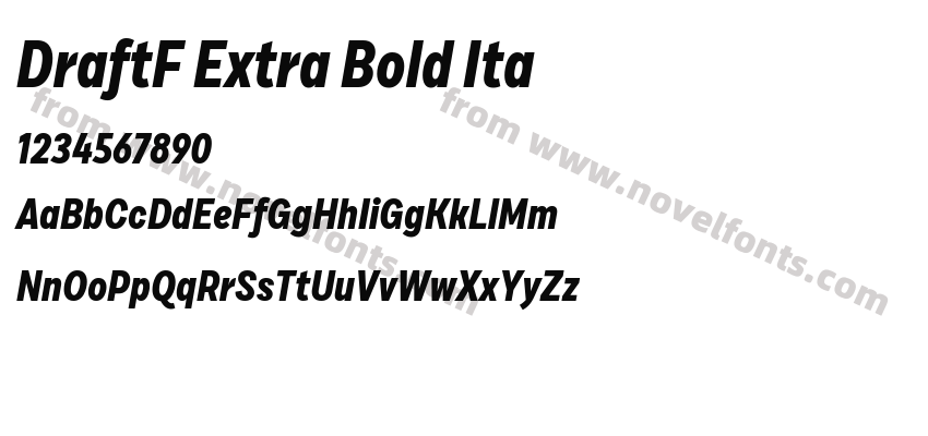 DraftF Extra Bold ItaPreview