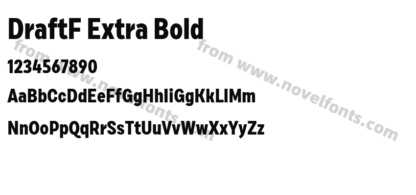 DraftF Extra BoldPreview