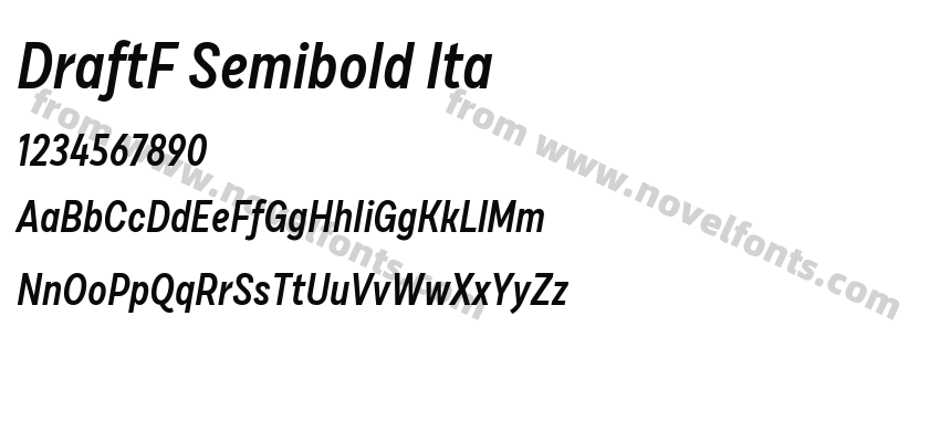 DraftF Semibold ItaPreview