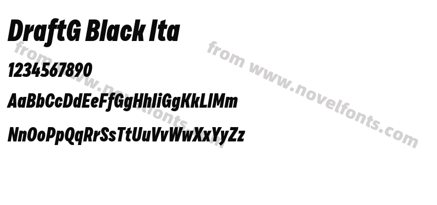 DraftG Black ItaPreview
