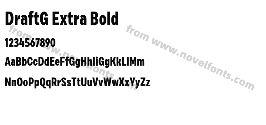 DraftG Extra BoldPreview