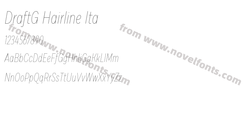 DraftG Hairline ItaPreview
